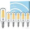 BHMAOYN Lampadina E14 LED 12V 4W,AC/DC Sostituisce Bianca Fredda 6000K,T25 -E14-4W=40W Lampada ad incandescenza,piccola Per il Campeggio Giardino,Non Dimmerabile,Set di 6