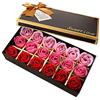 TEEROVA PEPECARE 18Pcs Rose Soap Flower Handmade Rose profumate Petali di sapone da bagno in confezione regalo (A)