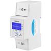 Tyenaza Contatore di Energia Monofase, 5-80A 230V 50Hz Contatore di Consumo Elettrico con Display LCD Digitale Contatore di Elettricità Bipolare Contatore di Wattmetro KWh su Guida DIN