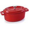 Lacor 25911- Casseruola Rossa Alluminio Ovale pressofuso 11,5x7,5 cm