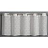 Gardinia Sehlbach Tenda bistrot conchiglie in brunito, Bianco, 135 x 45 cm, Atmosfera marina, Tessuto opaco, Montaggio facile, Decorazione elegante