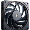 Cooler Master Ventola per case Cooler Master Mobius 120 OC - Design lama ad anello (PWM), ammortizzatori antivibranti, cuscinetti a sfera, mozzo motore metallo (max. 88,1CFM, 4,75 mmH2O, 39,3dBA) - Blu scuro e nero