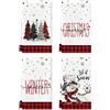 Woplagyreat Decorazioni Natalizie Addobbi Natalizi Natale Tavola Strofinacci Cucina Regali Christmas Canovacci Accessori spugna Asciugamani Regalo Pezze per Pulire Panno Casa