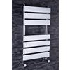 Warmehaus Scaldasalviette a pannello piatto da bagno, scaletta per radiatore, riscaldamento centralizzato, cromato, 650 x 400 mm