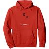 Generic Fantasma Artistico: Spettro con Berretto con tavolozza Felpa con Cappuccio, Unisex per Adulti, Rosso, XXL