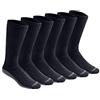Dickies Dri-Tech Moisture Control Boot-Length Socks, Available in L-XL (6, 12 Pairs) Calzini Casual, Nero (6 Paia), L (Pacco da 6) Uomo