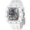 TSAR BOMBA Orologi automatici da uomo Tonneau Luxury Skeleton Design originale Orologio meccanico Grande quadrante quadrato Cinturino in silicone alla moda Orologi da uomo