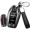 HIBEYO Custodia Intelligente per Chiave Auto, Adatta per BMW Serie 7, G11, G12, 5, 6, GT i8, i12, i12, i15, X3, X4, X5, X7, con Display Key, Colore Nero