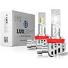 LUXLIGHT Lampadina LED H8/H9/H11 30000LM 100% ADATTABILE 2a Generazione 6500K 12V Bianco 2PZ Kit Lampada Sostituzione PLUG AND PLAY Alogena, Fari Abbaglianti e Anabbaglianti per Auto