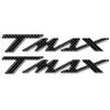 labelbike - 2 3D Adesivi Moto Scooter Scritte Tmax in Resina compatibile con Yamaha TMAX 500-530-560 2001-2021 - Colore Simil Carbonio