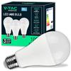 V-TAC 3x Lampadine LED 15W ad Alta Luminosità 1521 Lumen - E27 A65 - Lampadine Nuova Generazione - 4000K Luce Bianco Naturale - Equivalenti a 100W - Box da 3