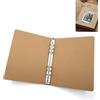 HFYMXNB Raccoglitori ad anelli in formato A5, ricaricabili, con 6 anelli per aggiungere, scrapbooking, fogli sfusi,Cartella Portadocumenti Trasparenti in Plastica, per Carta 6 Fori