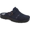 Fly Flot | Classic Man, Pantofole Uomo in Feltro con Fibbia Regolabile, Ciabatta con Tomaia in Pet Riciclato, Sottopiede in Panno, Blu, 45