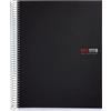 Miquelrius - Quaderno A4, 200 fogli in 8 colori, Carta 70 g/m², Righe 7 mm, Copertina in polipropilene 0,8 mm, Spirale 360°, 4 fori, Prodotto in Spagna, Notebook The Original, Nero