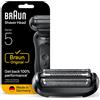 BRAUN Testina di ricambio per rasoio BRAUN SERIES 5, compatibile con tutta la Serie 5 (modelli 50, 51 e 52)