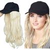 SEGO Extension Capelli Biondi Ricci Mossi Fascia Unica con Cappello Hair Extensions Posticci Donna Sintetici Senza Clip 40cm Pesa 290g - Biondo Chiarissimo