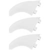 Namvo 3Pcs FCS Tavola da Surf G5 Pinne Tavola da Surf in plastica Pinne Stile Thruster Set Bianco