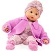 Götz 2220550 Muffin Soft Mood Doll - bambola alta 33 cm con occhi azzurri che dormono e senza capelli - bambola dal corpo morbido in set da 7 pezzi - adatta a partire da 18 mesi