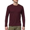 ineepor Lana Merino T-Shirt Uomo Traspirante Tecnica Maglietta Manica Lunga Palestra Lavoro Running Tennis Anti-UV Asciugatura-Rapida Girocollo