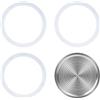 UPOHYEE Moka guarnizione e filtro in alluminio per 6 tazze caffettiera a induzione per macchina da caffè universale 3 anelli di tenuta in silicone + 1 filtro