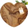 Hofmeister Holzwaren HOFMEISTER® - Tagliere a forma di cuore, in legno d'ulivo, 21 cm