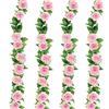 Kaiyaner Fiori Artificiali per Decorazioni, Ghirlanda Fiori Artificiali di Rose, 4 Pezzi /9,8M Fiori Finti per Decorazioni di Seta, Fiori Decorativi per Matrimonio/Cerimonia/Compleanno, Rosa