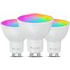 Nanoleaf Lampada LED opaca GU10, 3 lampadine RGBCW dimmerabili, 16 milioni di colori, 400 lumen, controllo vocale WiFi Bluetooth (Compatible con Alexa, Apple), decor soggiorno e camera da letto