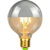 TIANFAN Lampadine Led Vintage Metà Specchio Lampadina Senza Ombre G80 Edison 2700Kelvin 4W Lampadina Decorativa Speciale Dimmerabile (D'argento)