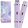 LOPHE Epilatore Viso Donna, 2 in 1 Rasoio per Viso Donna USB Ricaricabile, Epilatore Elettrico Indolore, per Viso, Labbra, Baffetti, Braccia, La Zona Bikini (Viola)