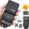 GODOX V480N - Flash per fotocamera Speedlite, touch screen, GN50 HSS 1/8000s Sync, 7,2 V/2200 mAh, flash GODOX compatibile con Nikon