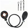 BDSMYEE Anello per pene con 3 corde, anello gonfiabile per il pene con pompa rimovibile, giocattolo sessuale flessibile di alta qualità in silicone liquido