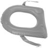 IWOWHERO Cuscino gonfiabile per sedile WC, con ventose, in PVC, per adulti, anziani e disabili, comodo supporto da bagno con borsa portatile