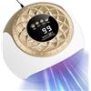 AOOWU Dispositivo Laser dei Funghi Unghie Indolore, Dispositivo Antimicotico di Trattamento con LED Displa e 4 Timer, Portatile Lampada Unghie LED UV Professionale, per Pulizia e Riparazione Unghie