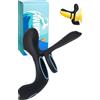 MySecretCase Anello Pene Cockring - Anello Vibrante per Lui e Lei, Vibratore Per Uomo Telecomandato via App, Anelli Pene Sextoy, Stimolatore Fallico Coppia (Nero)