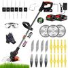KEJSNDXC Decespugliatore A Batteria, 24v Decespugliatore Elettrico, Tagliabordi A Batteria 5 In 1testata Regolabile E Maniglia Telescopica Per Il Taglio Di Giardini, Prati E Terreni Agricoliq (style-2)