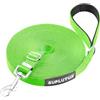 SuplutuX Guinzaglio per Cani, Lunghina per Cane 15 Metri, Guinzaglio Addestramento Regolabile con Impugnatura Imbottita, Ideale per Allenamento, Passeggiate e Attività Outdoor (Verde,15m/50ft)