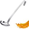 Westmark Sauce Spoon Pro - Pratico mestolo per salsa in acciaio inossidabile - Mestolo per zuppa con versatore e gancio per appendere - Cucchiaio da portata - Argento, 27 cm