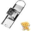 Westmark Affettatrice per Spätzle Knöpfle Inox - grattugia per spätzle in acciaio inossidabile per Knöpfle e Spätzle fini - con scivolo per affettare facilmente - argento, 31,5 cm