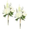 Flair Flower Crisantemi - Set di 2 fiori artificiali, bouquet, fiori di seta, bouquet di fiori, decorazione floreale, decorazione da tavolo artificiale