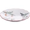 Villa d'Este Home Tivoli 1996 Set 6 Piatto fondo in porcellana 22,5 cm, decoro natalizio, Rametto