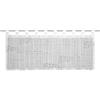 Gardinia Sehlbach Tenda bistrot in voile con stampa di lettere all-over, Bianco, 135 x 45 cm, Accento moderno, Traslucido, Montaggio semplice, Tocco creativo