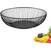 Westmark Wire Basket Lumos Large - Elegante portafrutta e cestino per il pane - Cestino decorativo in metallo per frutta, verdura, pane e panini - Nero, 28 cm