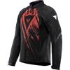 Dainese - Air Graphics Tex Jacket, Giacca Moto Estiva, Ventilata e Leggera, con Protettori Morbidi su Spalle e Gomiti, Man, Nero/Rosso Asfalto, 60