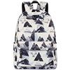 YANAIER Zaino per la scuola da ragazza, alla moda, per il tempo libero, per donne, adolescenti, ragazzi, impermeabile, con scomparto per laptop, Montagna grigia, L, Rucksack