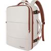 Taygeer Zaino per Ryanair 40x20x25, Zaino da Viaggio Aereo Bagaglio a Mano Piccolo 20L per Ryanair, Borse da Cabina Uomo Donna Impermeabile Zaini Porta PC 14 Pollici per Scuola Lavoro, Cachi