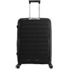 GHEPARD Valigia rigida Trolley da viaggio con serratura a combinazione, 4 Ruote - SoftGlide (Nero, 65.5 cm)