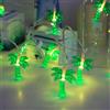 Fantasee Stringa di luci tropicali estive, a batteria, luci LED fantastiche per camera da letto, compleanno, festa hawaiana, decorazione (palma, 20 LED)