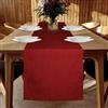 YUNSHANGHE Runner da tavolo impermeabile 40 x 240 cm Runner primaverile moderno effetto lino lavabile Nastro da tavolo Perfetto per sala da pranzo, festa, giorno festivo, decorazione (Rosso)
