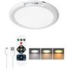 DoRight Lampada da Soffitto con Sensore di Movimento, Lampada da Soffitto Ricaricabile Senza Fili con Telecomando, Dimmerabile, 3 Temperature di Colore, per Camera da Letto, Garage, Portico, Scale