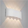 Voltix Applique da Parete LED 24W 2400LM Lampada da Parete Impermeabile per Interni ed Esterni - Lampade da Parete per Interni per Camera da Letto, Soggiorno (Bianco Caldo - 3000K-B, 24W)